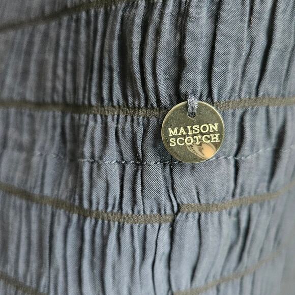 Scotch & Soda Voluminous Sleeved Minidress in‎ Night Blue Size Medium - Picture 10 of 13